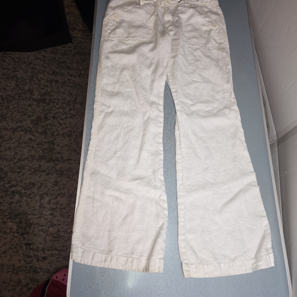 Sanctuary Clothing White Linen Drawstring Pants – Women’s Size 28 - Picture 14 of 15